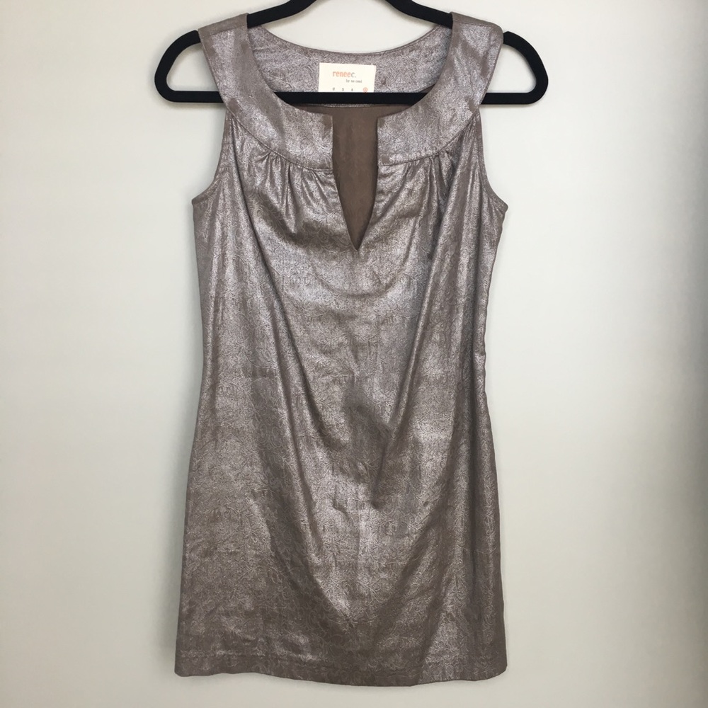 Renee C. Silver Cocktail Dress